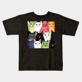 Cats everywhere Kids T-Shirt